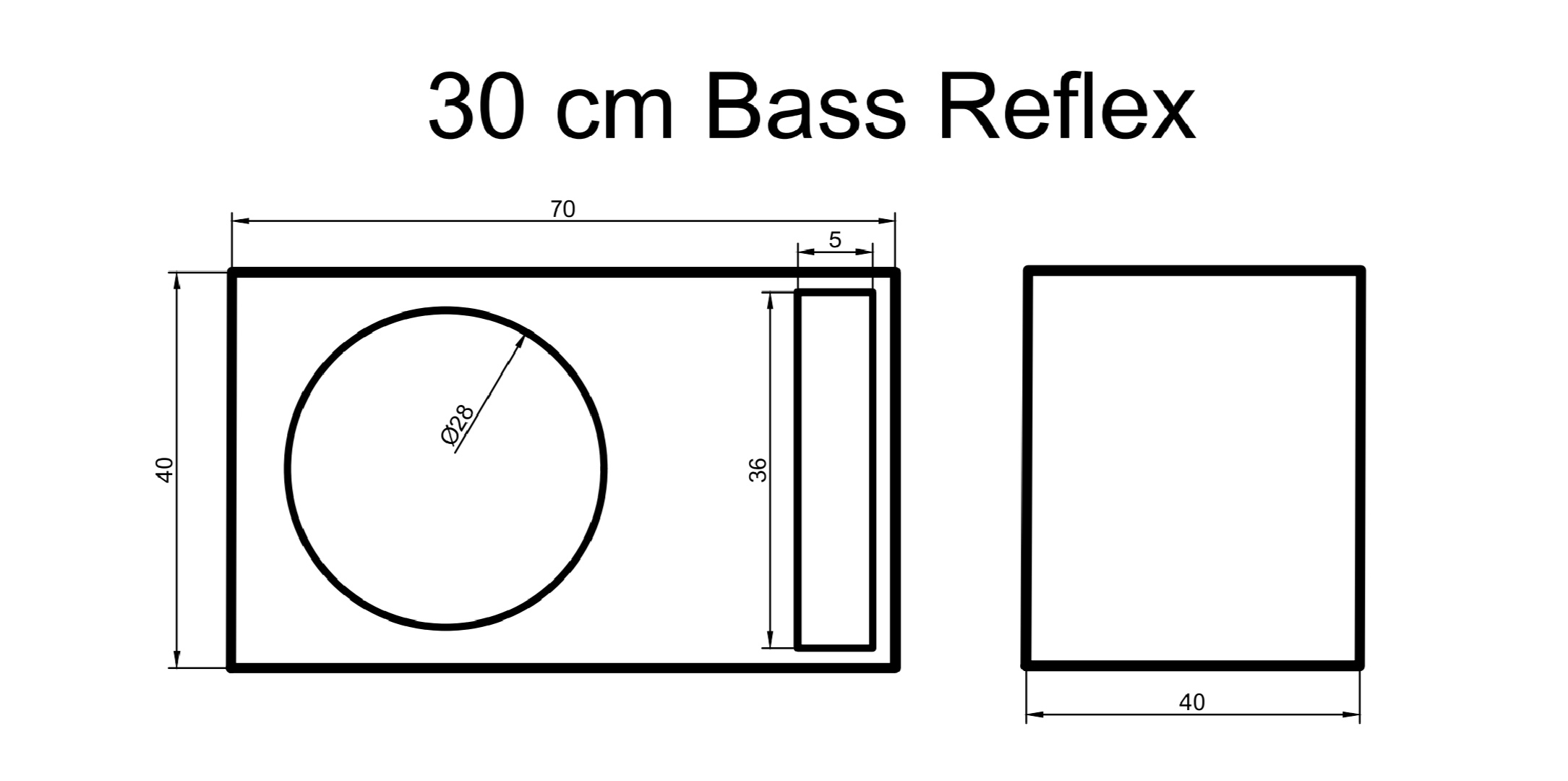 30cm bass reflex slicc
